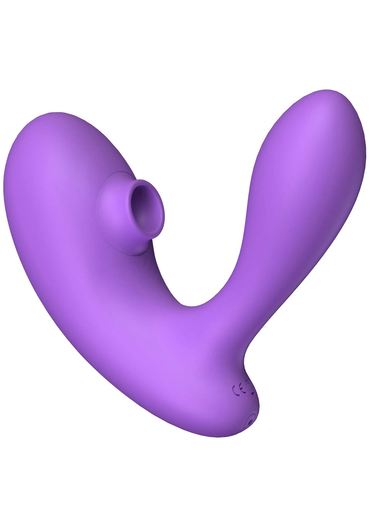 Paarse U-vormige vibrator met ronde opening aan de binnenkant