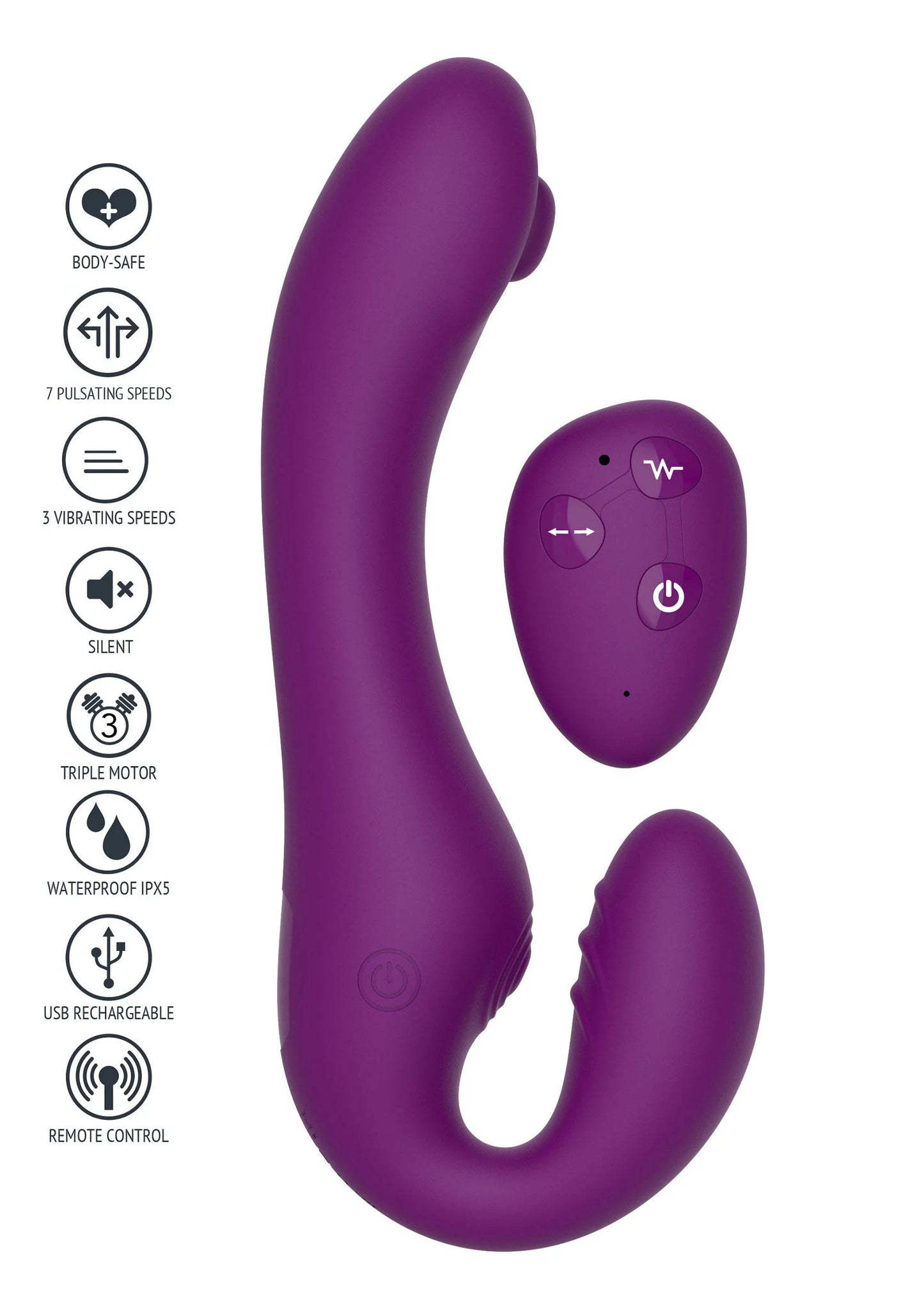 Beste vandaag nog: Strapless Strap - On Pulse Vibrator by Xocoon - bij Happytoys Sexshop: Toys for Feeling Happy & Easy 😊