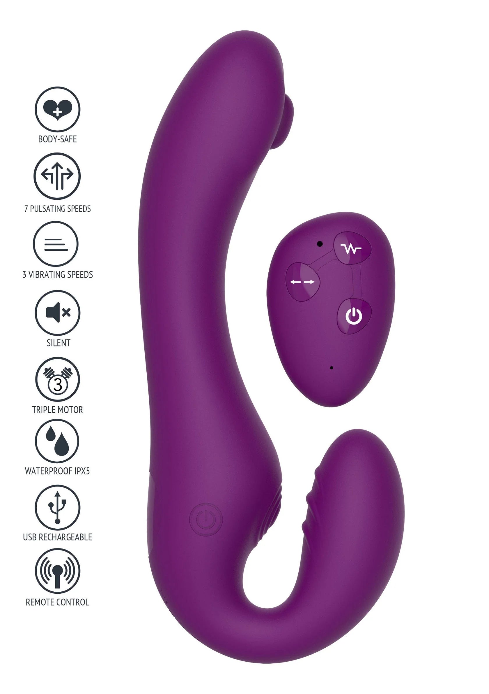 Beste vandaag nog: Strapless Strap - On Pulse Vibrator by Xocoon - bij Happytoys Sexshop: Toys for Feeling Happy & Easy 😊