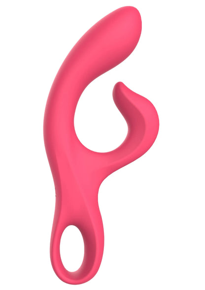 Roze Xocoon-vibrator met grote boog en kleine binnenlus