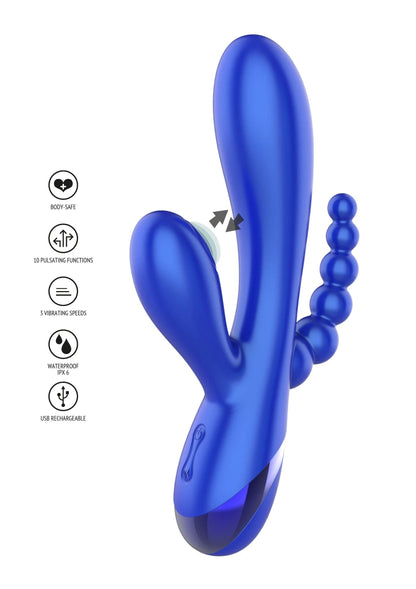 Beste vandaag nog: Triple Love Vibrator by Xocoon - bij Happytoys Sexshop: Toys for Feeling Happy & Easy 😊