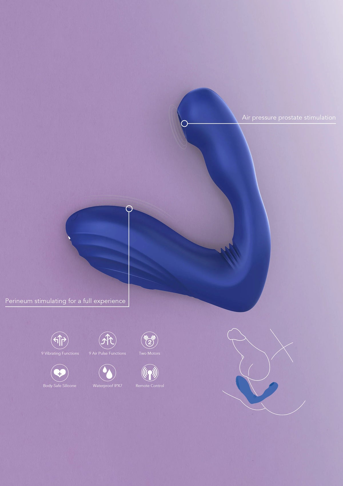 Beste vandaag nog: Alpha Arouser - Prostate Air Stimulator by Xocoon - bij Happytoys Sexshop: Toys for Feeling Happy & Easy 😊