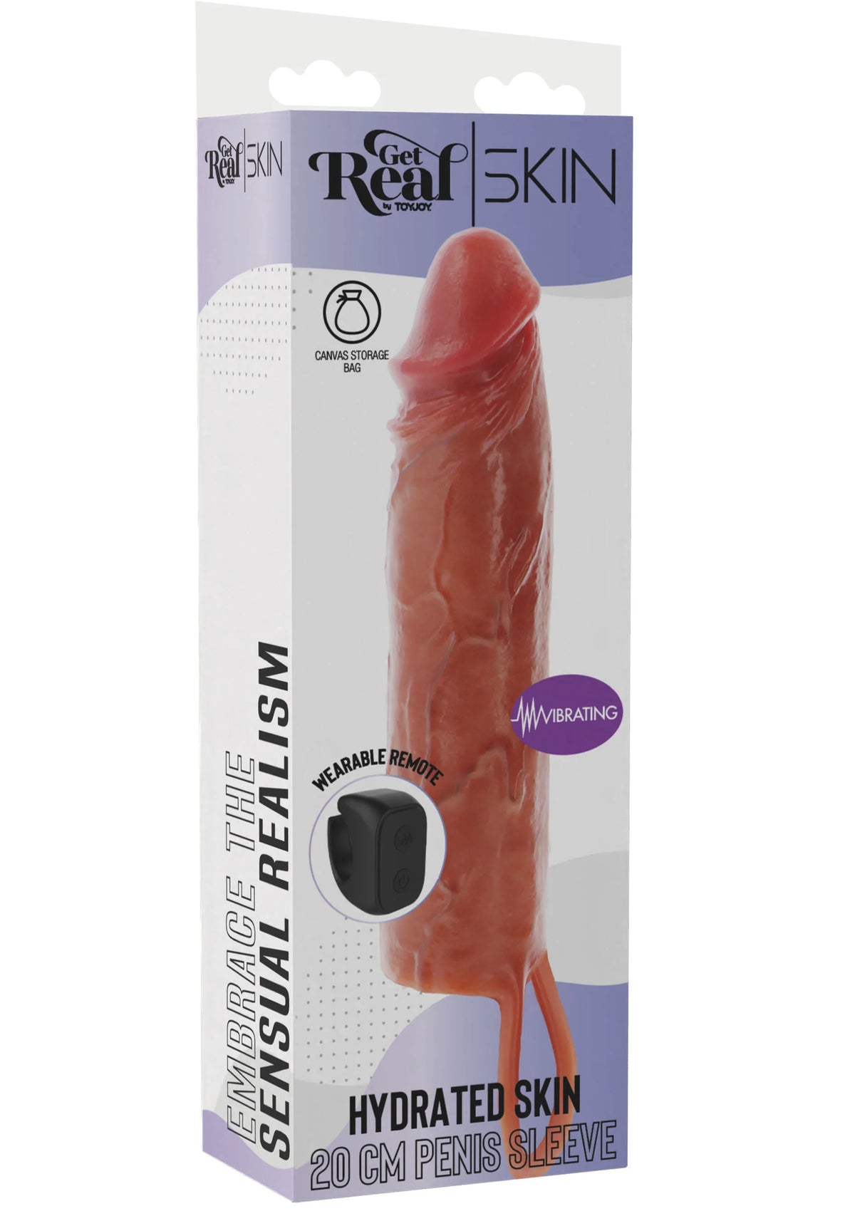 Beste vandaag nog: Hydrated Skin Penis Silicone Sleeve Vibrating 20 cm by ToyJoy - bij Happytoys Sexshop: Toys for Feeling Happy & Easy 😊