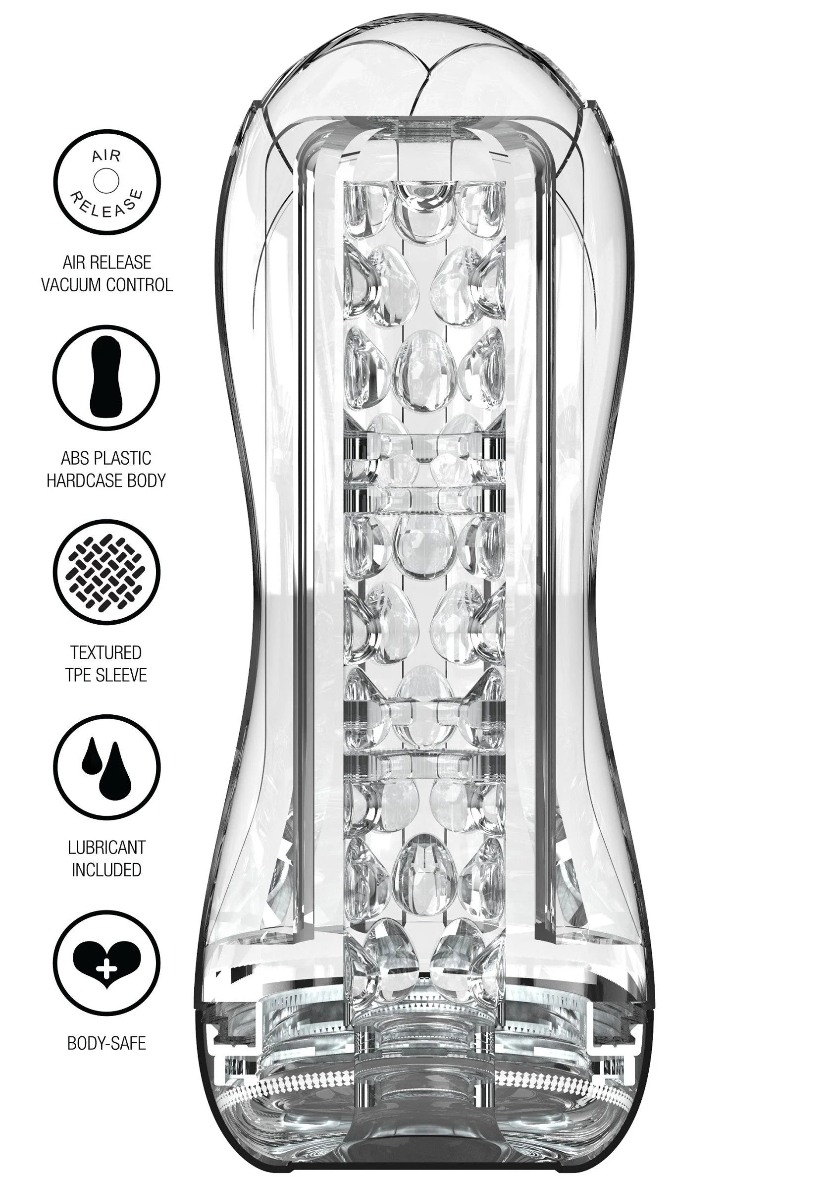 Beste vandaag nog: Big Clear Blast Vacuum Stroker by ToyJoy - bij Happytoys Sexshop: Toys for Feeling Happy & Easy 😊