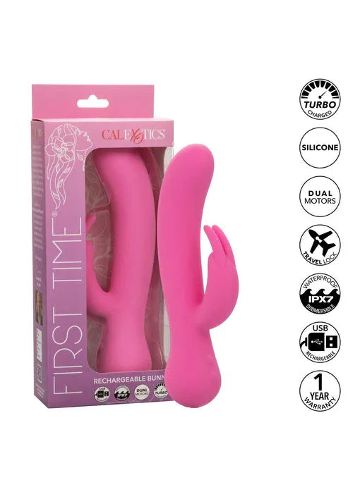 Rechargeable Bunny by CalExotics - Happytoys Sexshop: online sex shop for Feeling Happy & Easy 😊 - Discreet geleverd
