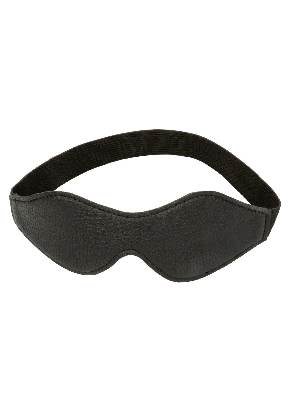 Zwart oogmasker met uitsparing voor de neus en elastische draagband