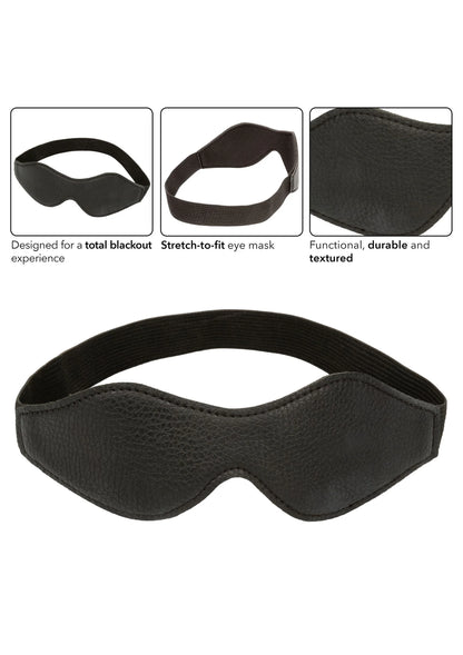 CalExotics Nocturnal oogmasker, zwart met elastische band en kuilvorm