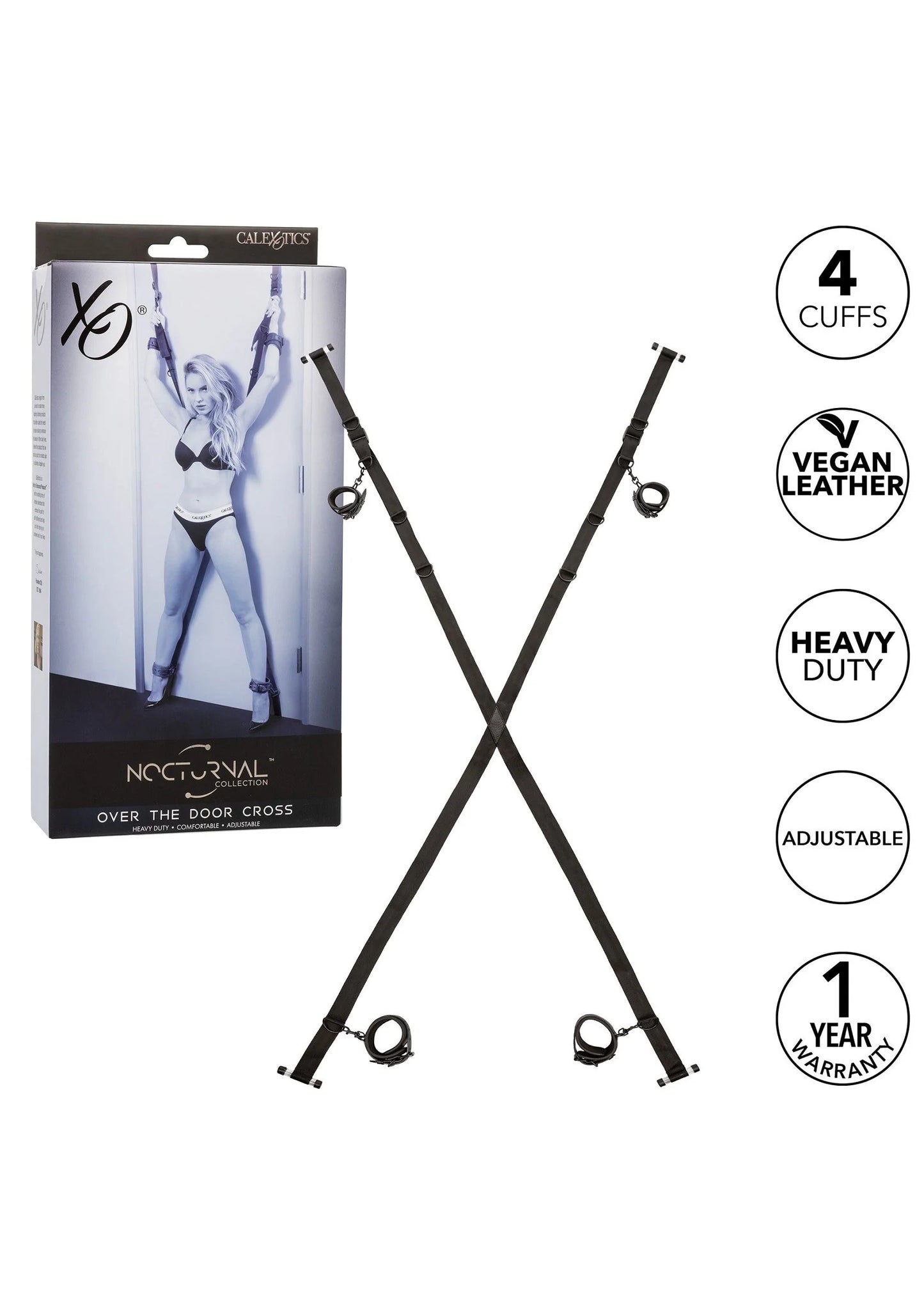 Beste vandaag nog: Nocturnal Over The Door Cross by CalExotics - bij Happytoys Sexshop: Toys for Feeling Happy & Easy 😊