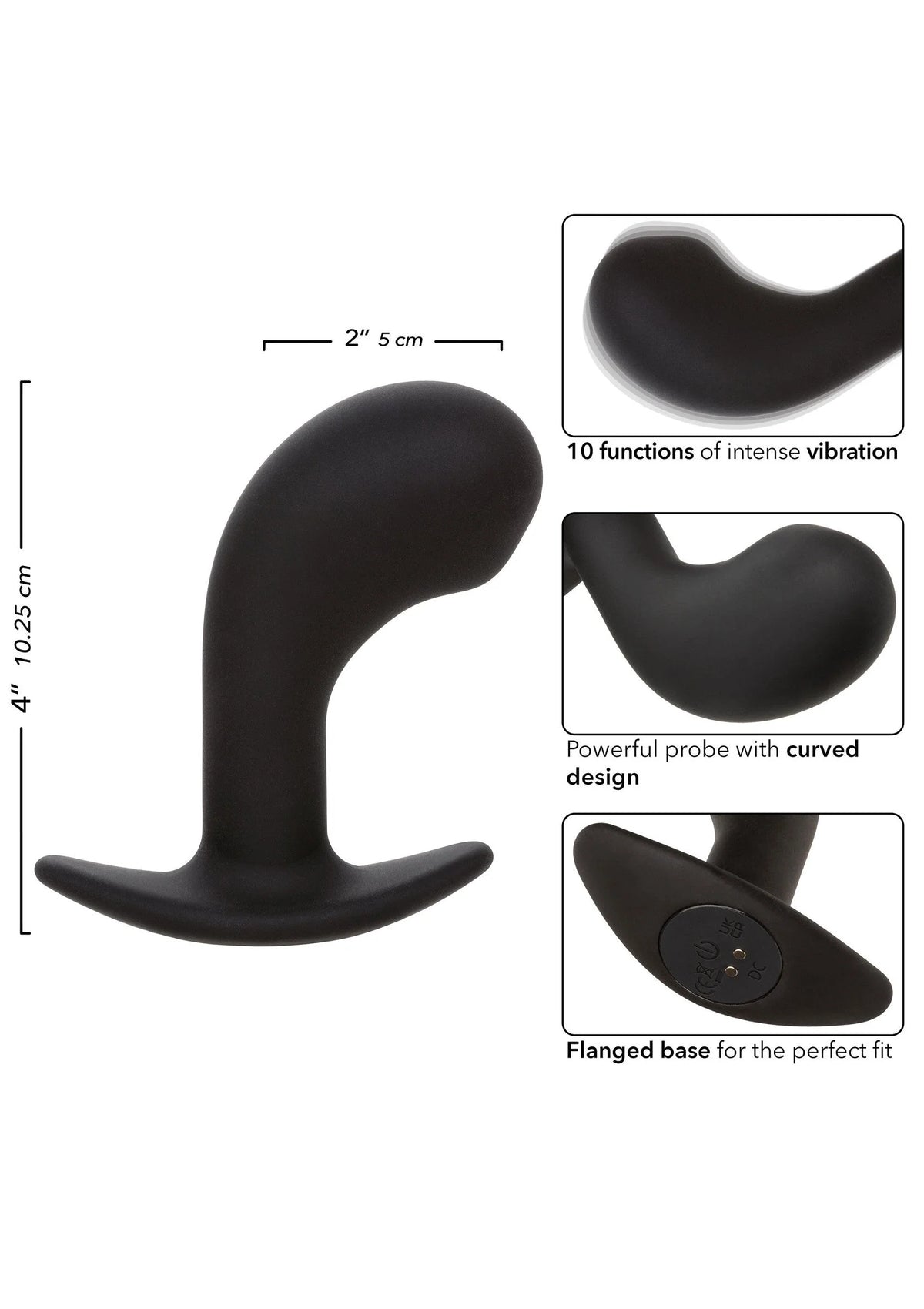 Bestel: Rock Bottom Curved Probe - bij Happytoys: de erotische sex webshop | liever Happy dan Easy ⭐⭐⭐⭐⭐