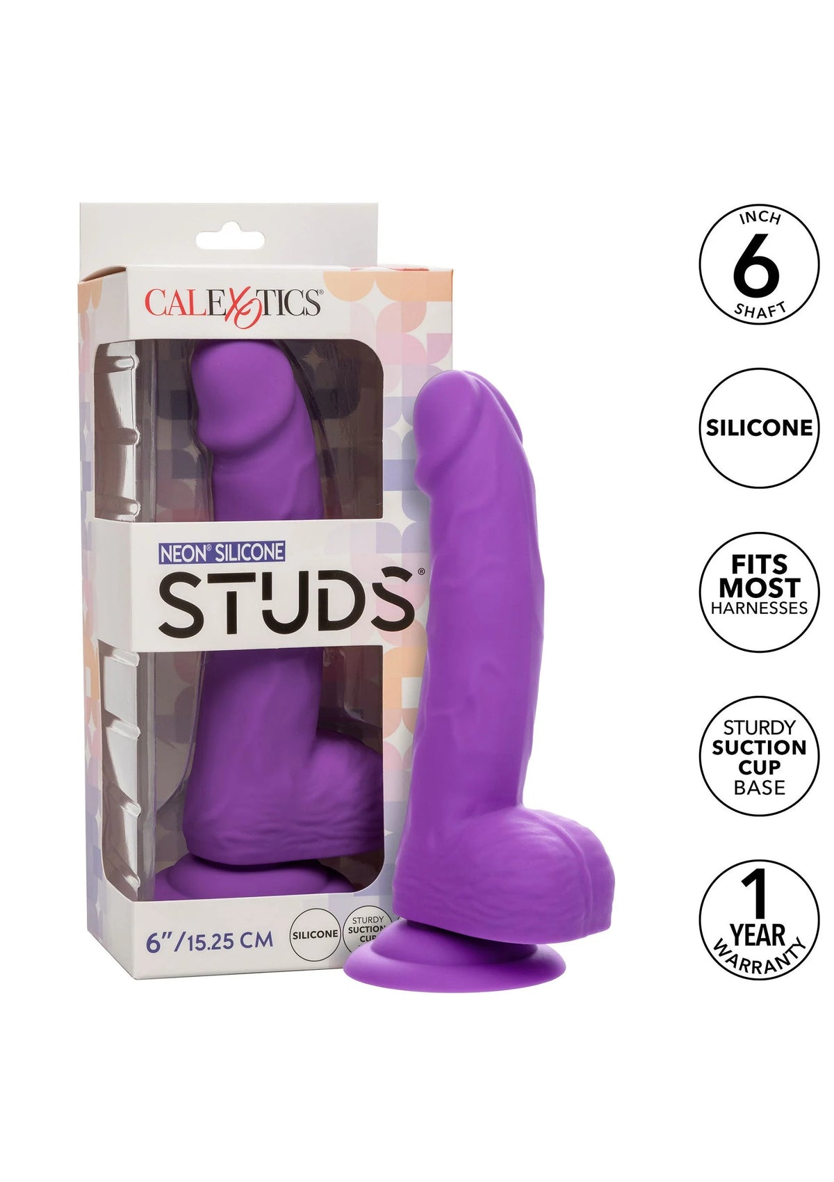 Beste vandaag nog: Neon Silicone Studs 6 inch by CalExotics - bij Happytoys Sexshop: online sex shop for Feeling Happy & Easy 😊