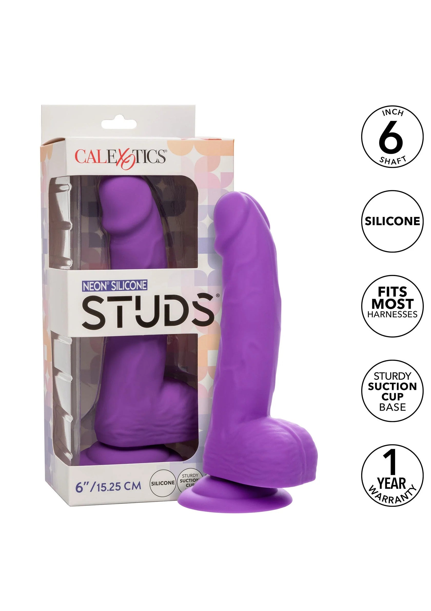 Beste vandaag nog: Neon Silicone Studs 6 inch by CalExotics - bij Happytoys Sexshop: online sex shop for Feeling Happy & Easy 😊
