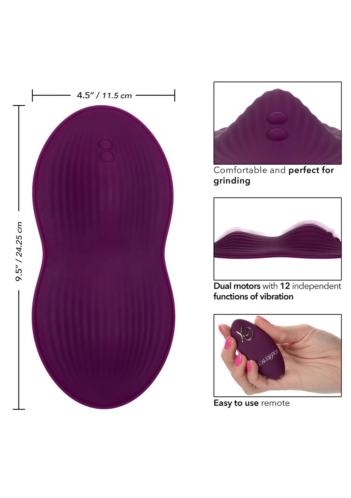 Beste vandaag nog: Remote Control Dual Rider sit on vibrator by CalExotics - bij Happytoys