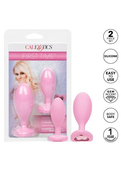 Bestel: First Time Crystal Booty Duo - bij Happytoys: de erotische sex webshop | liever Happy dan Easy ⭐⭐⭐⭐⭐