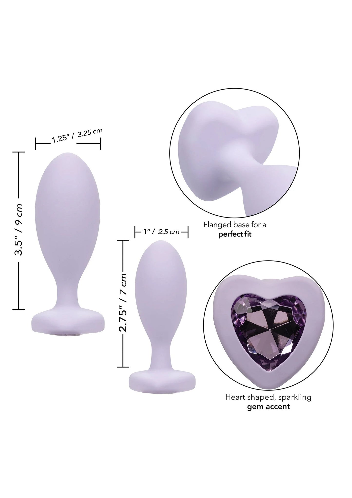 Bestel: First Time Crystal Booty Duo - bij Happytoys: de erotische sex webshop | liever Happy dan Easy ⭐⭐⭐⭐⭐