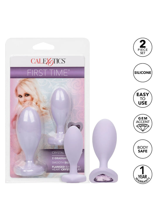 Bestel: First Time Crystal Booty Duo - bij Happytoys: de erotische sex webshop | liever Happy dan Easy ⭐⭐⭐⭐⭐