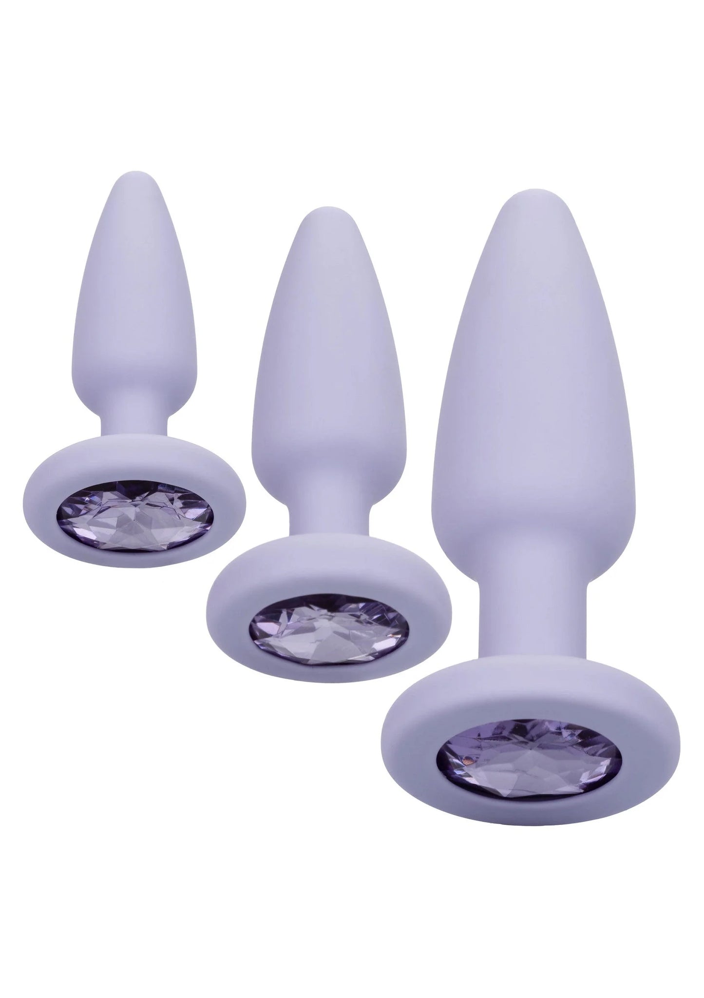 Bestel: Crystal Booty Kit buttplugs by CalExotics First Time - bij Happytoys: de erotische sex webshop | liever Happy dan Easy ⭐⭐⭐⭐⭐ - Paars - 12016 - PURPLE