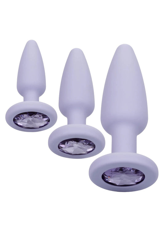 Bestel: Crystal Booty Kit buttplugs by CalExotics First Time - bij Happytoys: de erotische sex webshop | liever Happy dan Easy ⭐⭐⭐⭐⭐ - Paars - 12016 - PURPLE