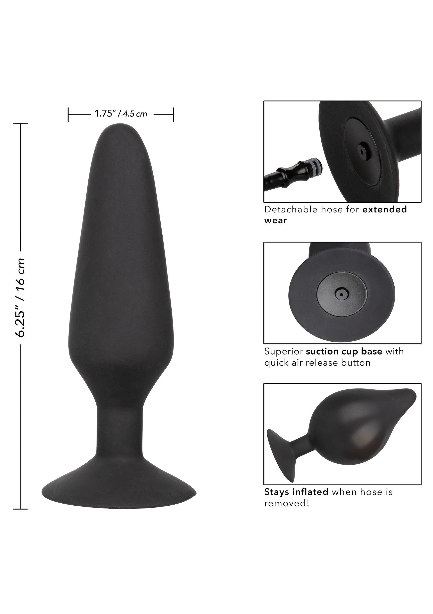 Beste vandaag nog: XL Silicone Inflatable Plug - bij Happytoys Sexshop: online sex shop for Feeling Happy & Easy 😊