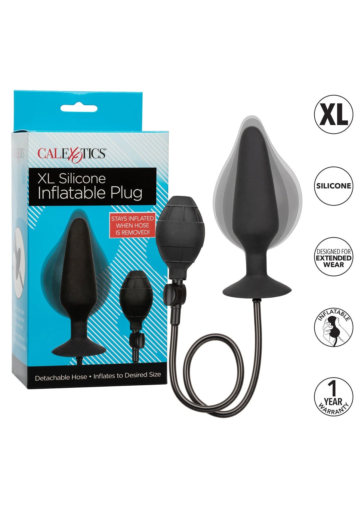 Beste vandaag nog: XL Silicone Inflatable Plug - bij Happytoys Sexshop: online sex shop for Feeling Happy & Easy 😊
