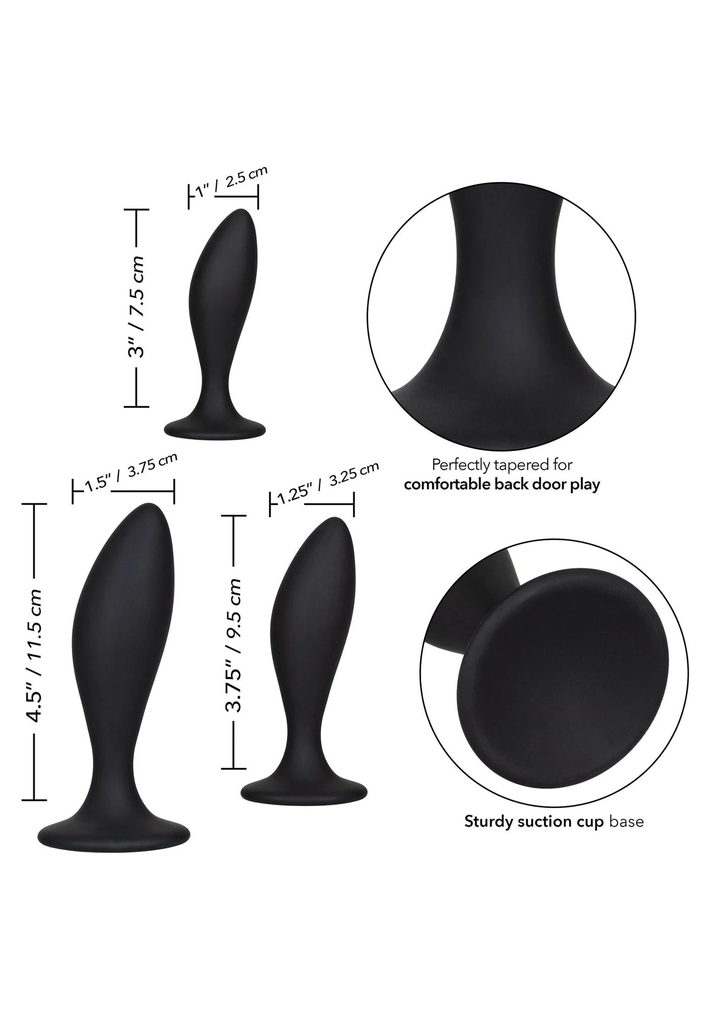 Beste vandaag nog: Silicone Anal Curve Kit by CalExotics - bij Happytoys