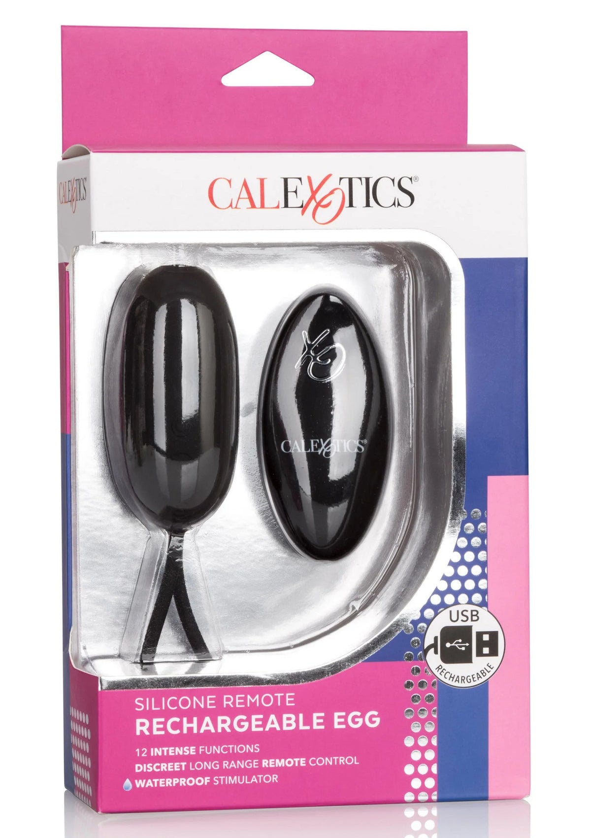 Doos voor CalExotics siliconen remote oplaadbaar ei, met USB en waterdichte claim