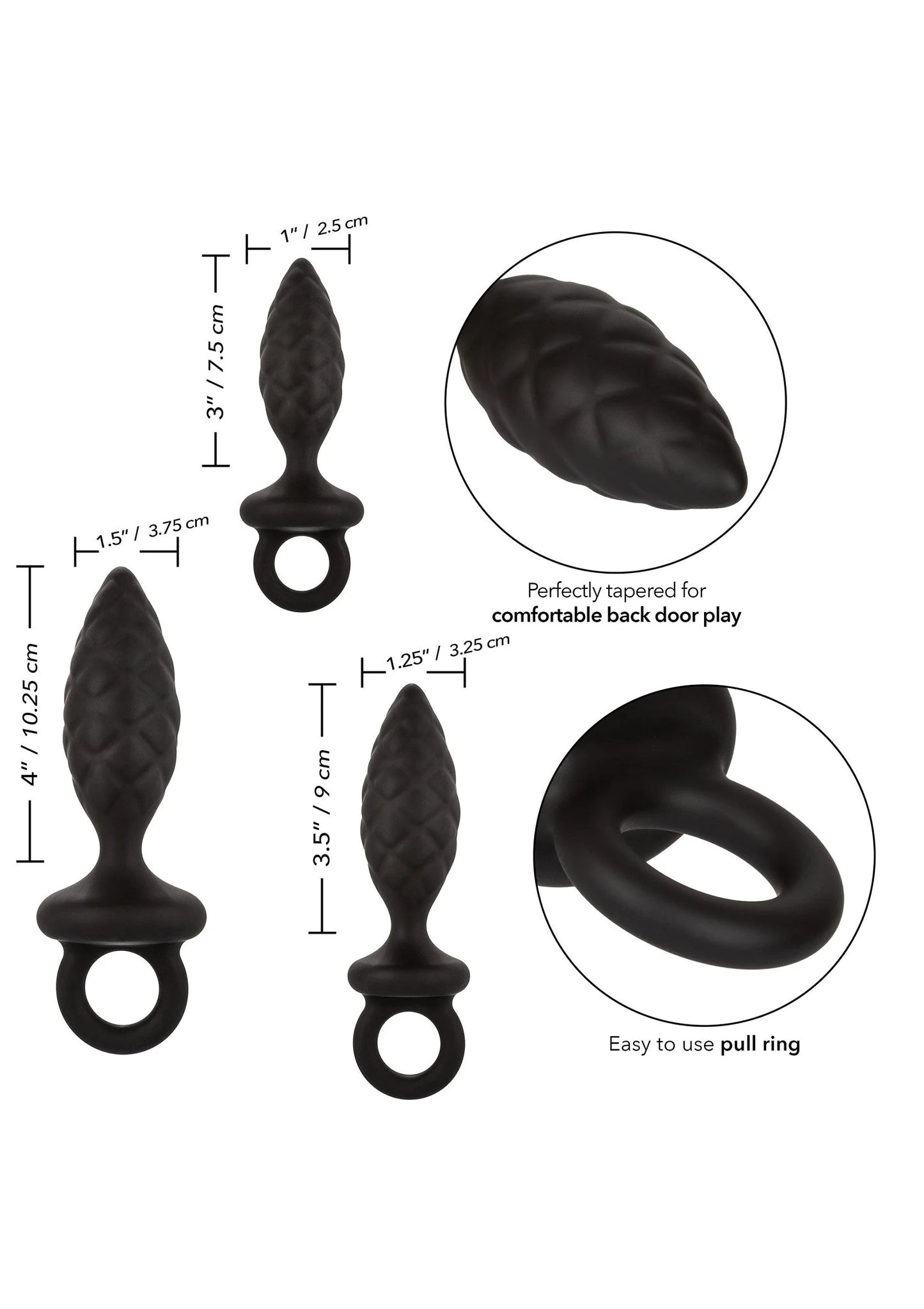 Bestel: Silicone Anal Probe Kit by CalExotics - bij Happytoys: de erotische sex webshop | liever Happy dan Easy ⭐⭐⭐⭐⭐