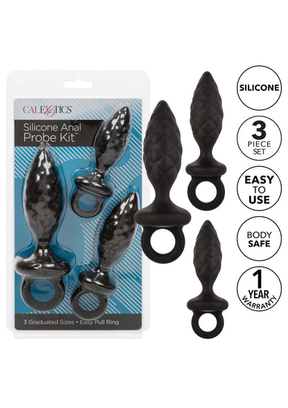 Bestel: Silicone Anal Probe Kit by CalExotics - bij Happytoys: de erotische sex webshop | liever Happy dan Easy ⭐⭐⭐⭐⭐