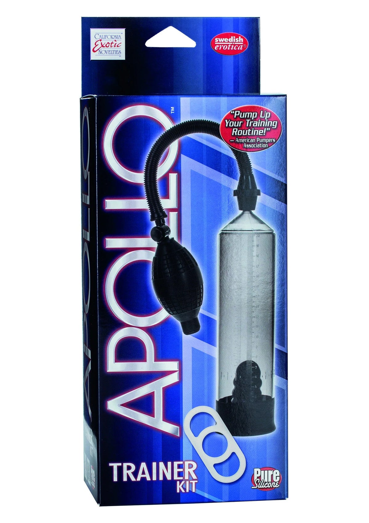 Apollo Trainer Kit doos met penispomp, transparante cilinder en slang
