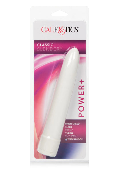 CALEXOTICS Classic Slender blisterverpakking met witte +POWER vibrator
