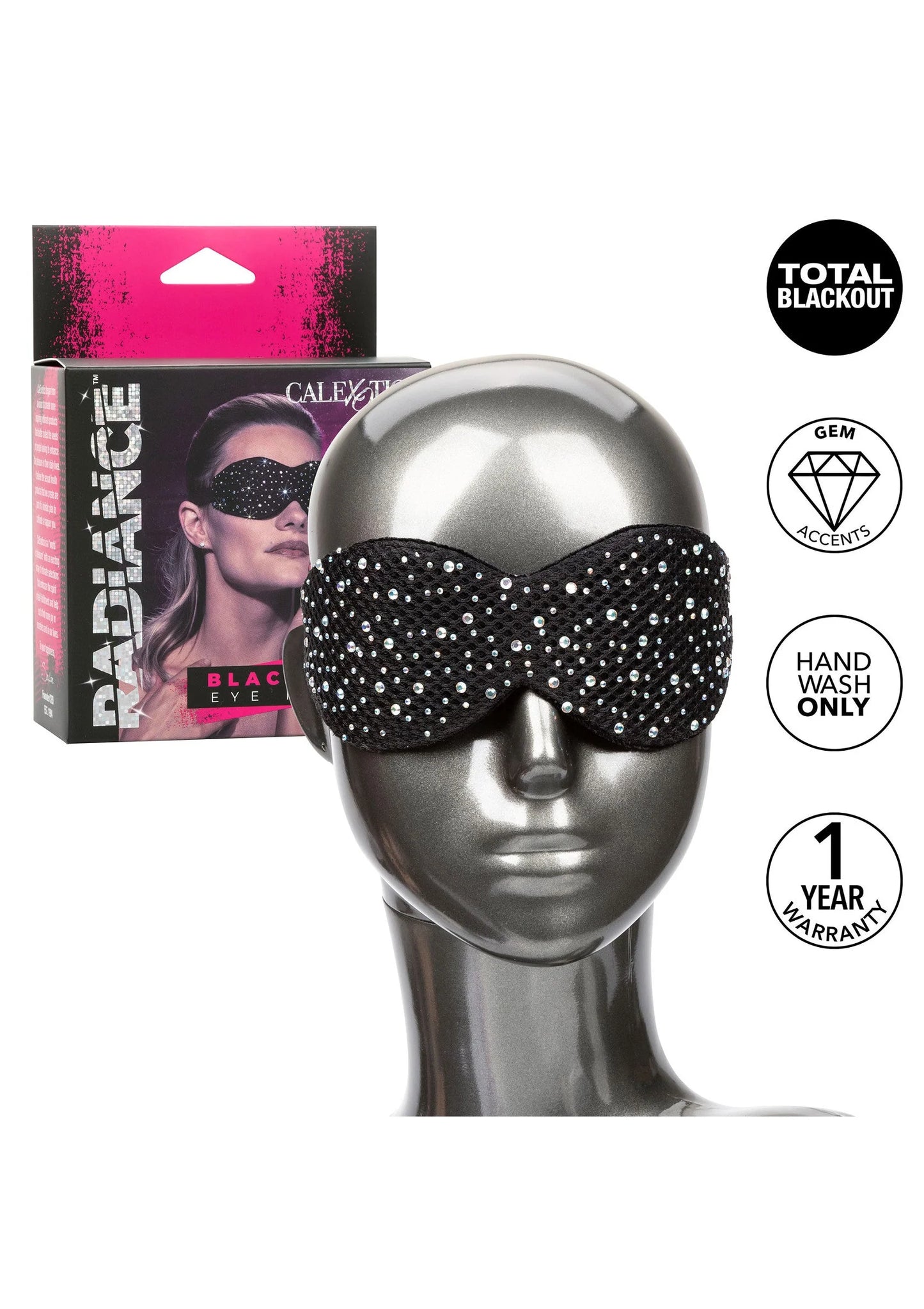 Beste vandaag nog: Radiance Blackout Eye Mask by CalExotics - bij Happytoys