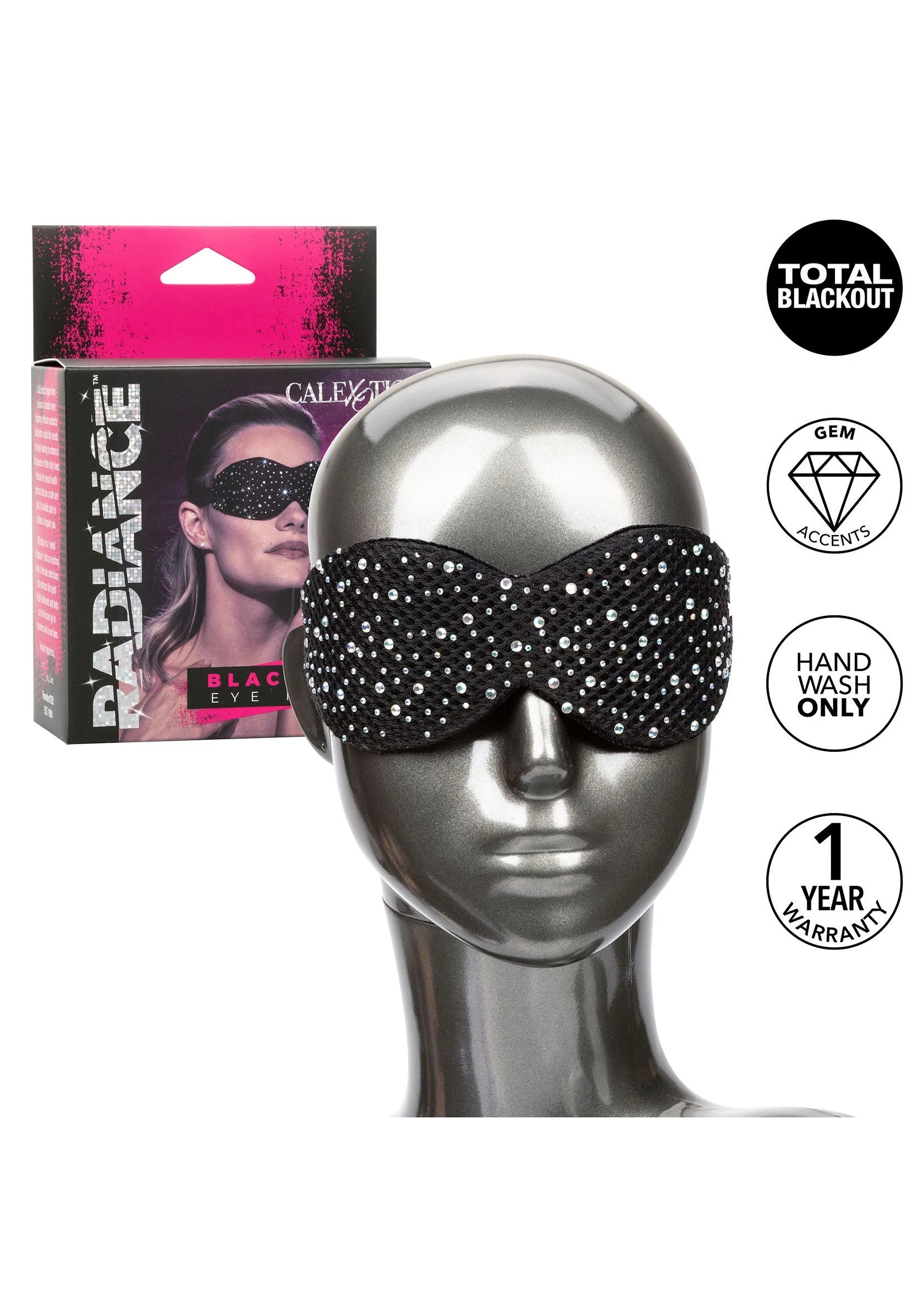 Beste vandaag nog: Radiance Blackout Eye Mask by CalExotics - bij Happytoys