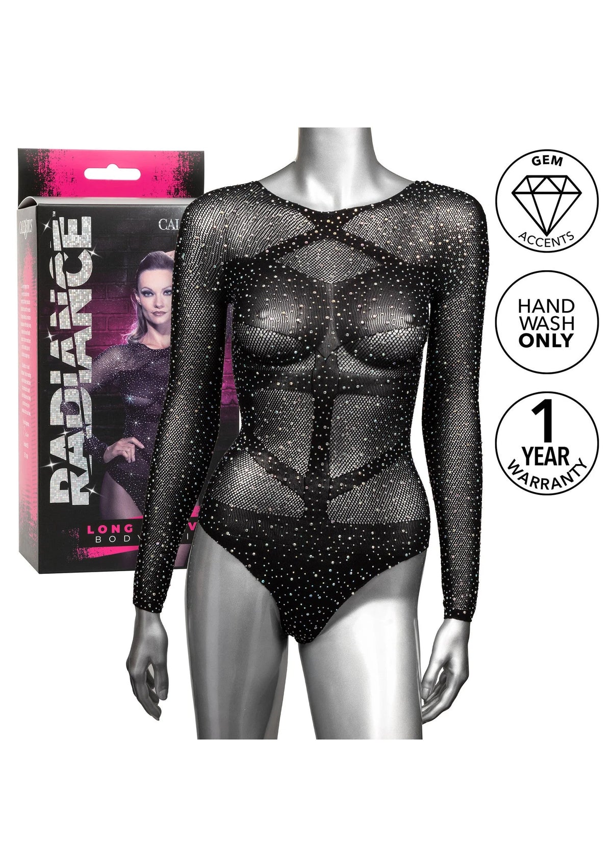 Beste vandaag nog: Radiance Long Sleeve Body Suit buy CalExotics - bij Happytoys
