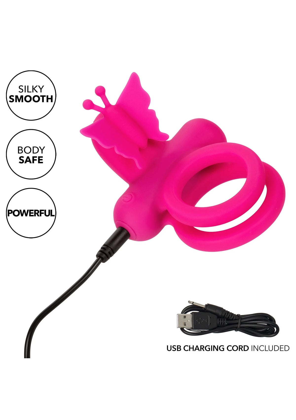 Bestel: Butterfly Dual Ring - bij Happytoys: de erotische sex webshop | liever Happy dan Easy ⭐⭐⭐⭐⭐