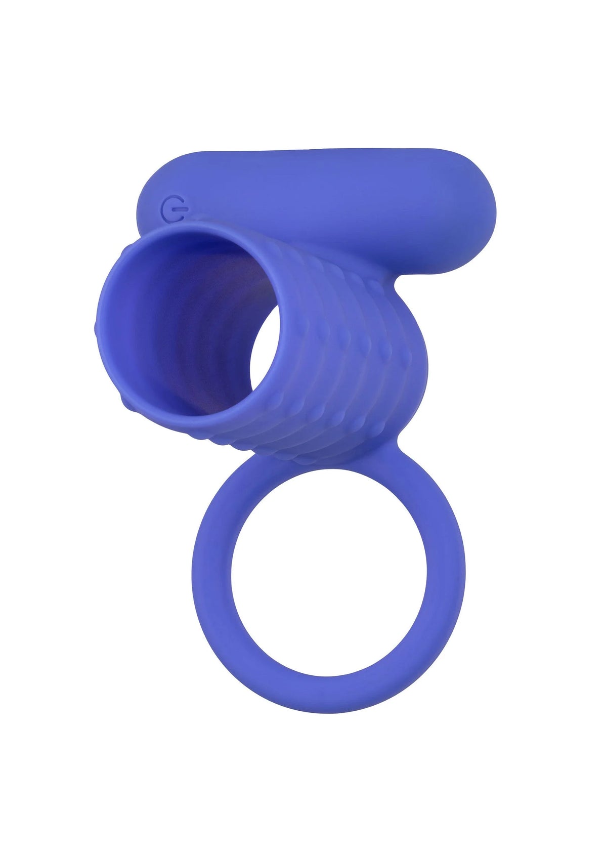 Blauwe siliconen ringversterker met kokeropening en lusvormige ring