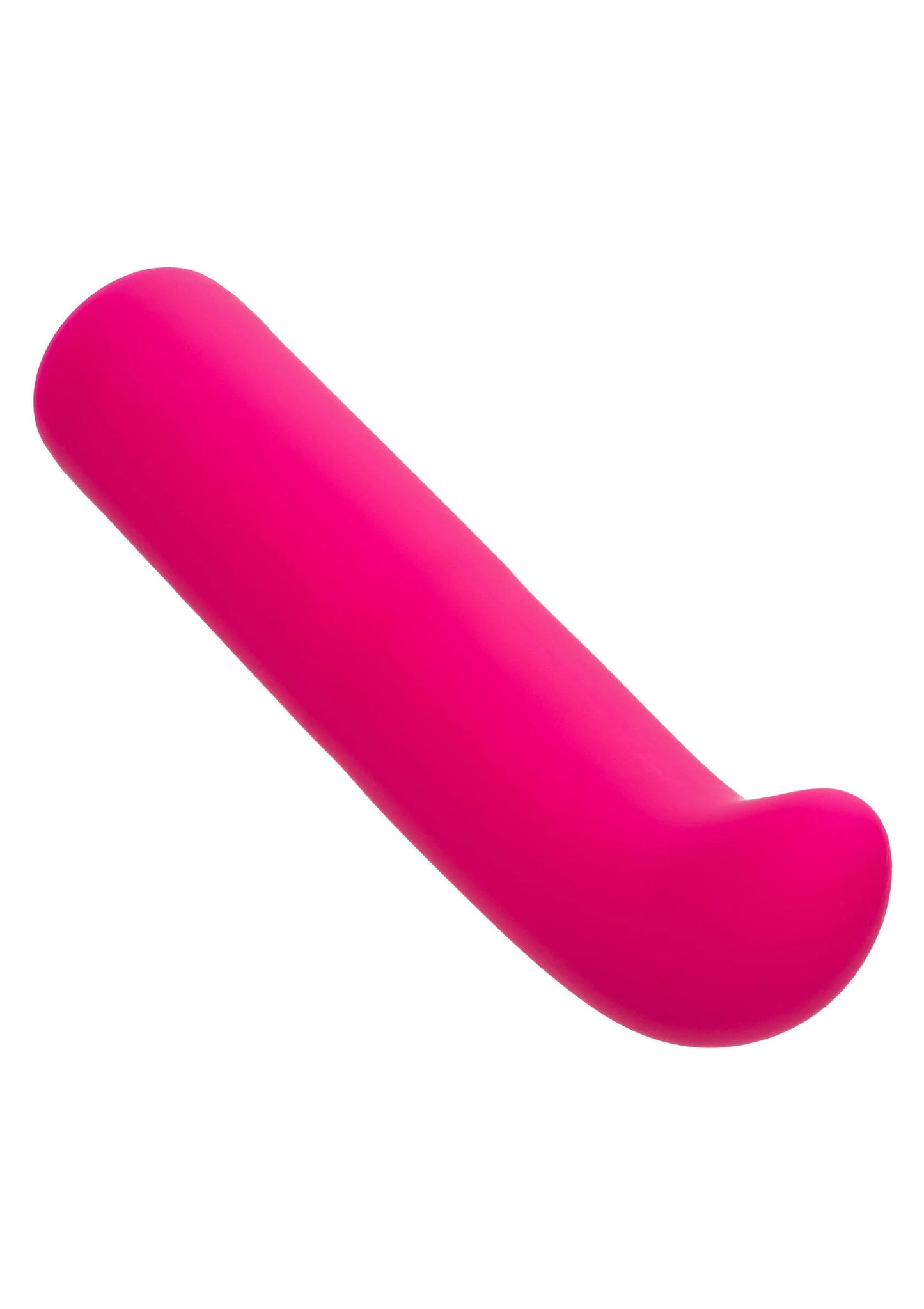 Roze CalExotics mini G vibrator, slanke curve met afgeronde uiteinden