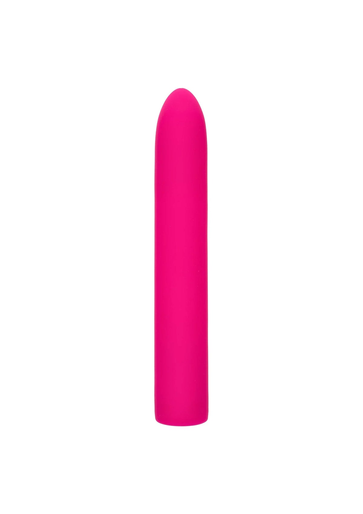 Roze siliconen vibrator staand, rechte langwerpige vorm