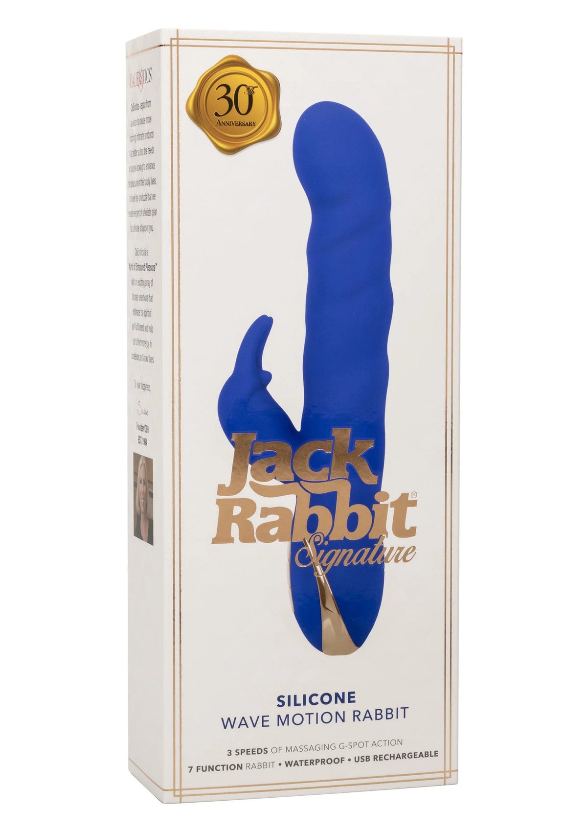 Verpakkingsdoos voor siliconen wave motion konijnenvibrator in blauw