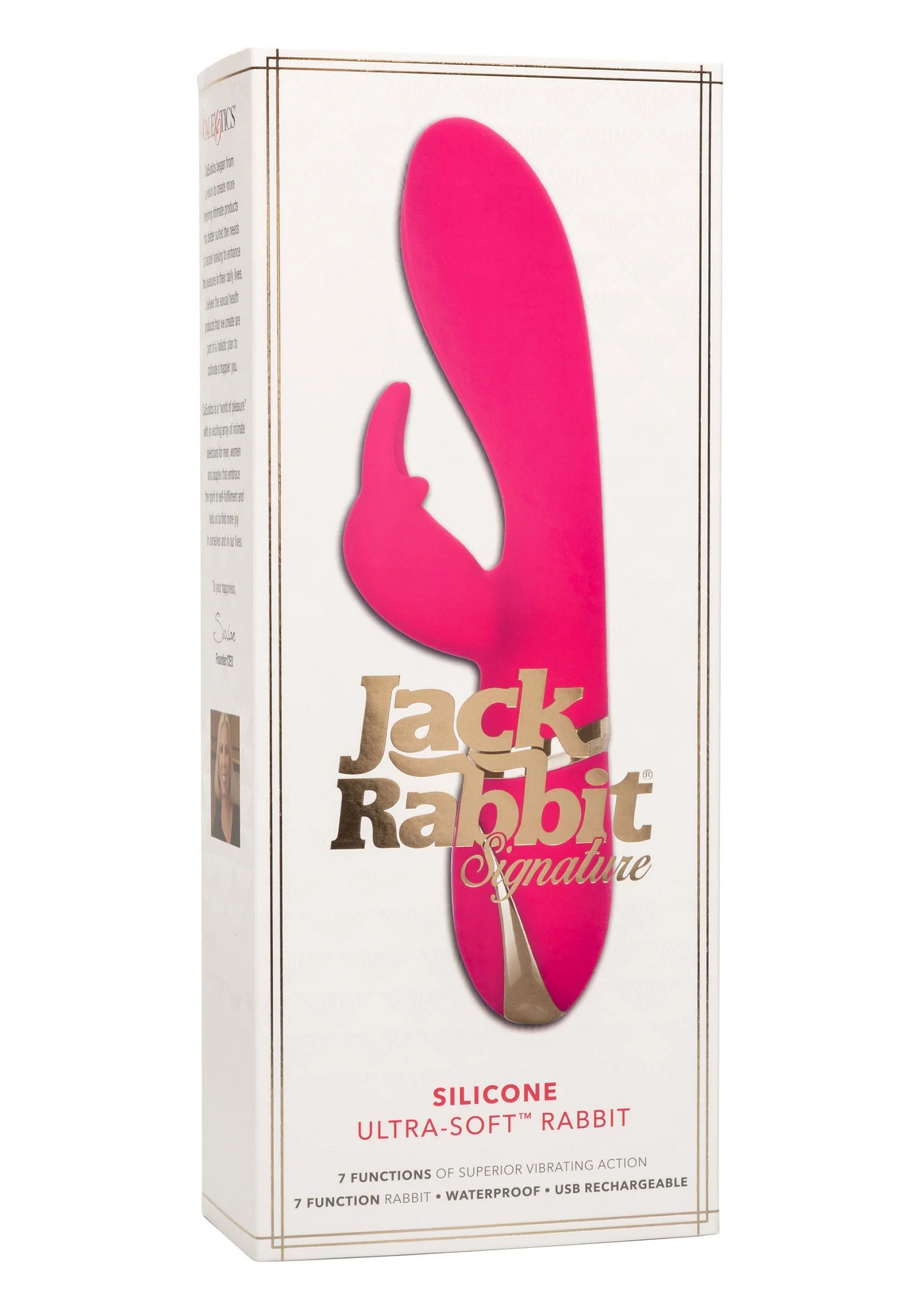 Beste vandaag nog: Jack Rabbit Signature Silicone Ultra - Soft Rabbit vibrator by CalExotics - bij Happytoys