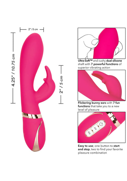 Beste vandaag nog: Jack Rabbit Signature Silicone Ultra - Soft Rabbit vibrator by CalExotics - bij Happytoys