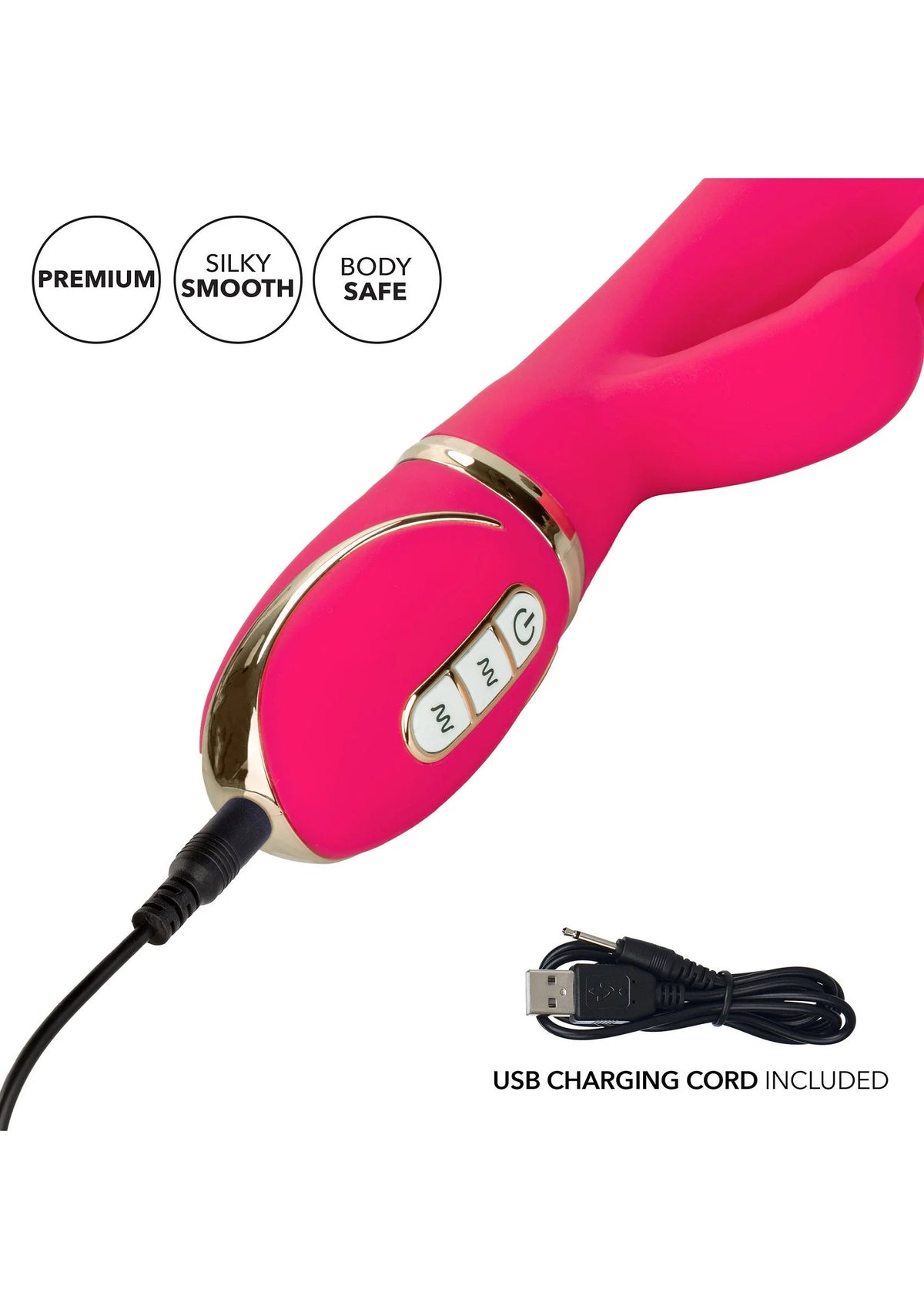 Beste vandaag nog: Jack Rabbit Signature Silicone Ultra - Soft Rabbit vibrator by CalExotics - bij Happytoys