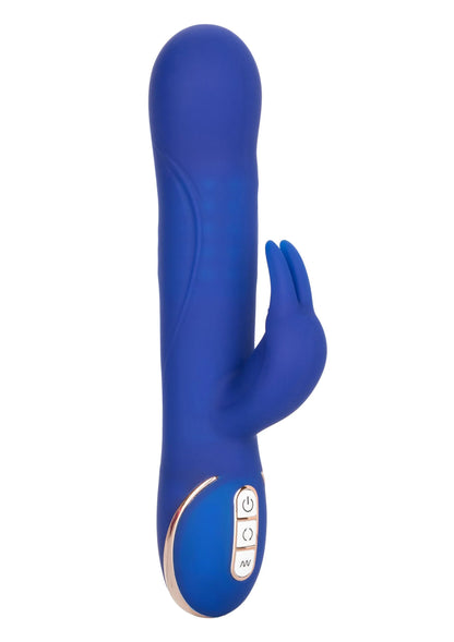 Beste vandaag nog: Jack Rabbit Signature Silicone Rotating Beaded Rabbit vibrator by CalExotics - bij Happytoys - Default Title - 12438 - BLUE