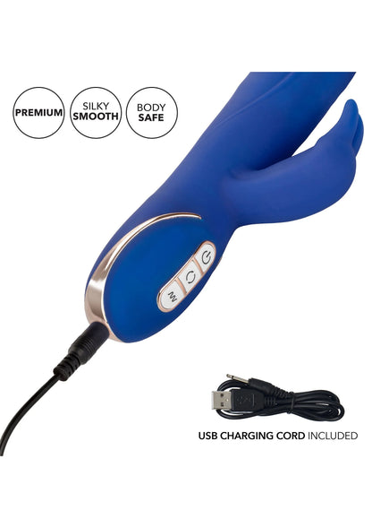 Beste vandaag nog: Jack Rabbit Signature Silicone Rotating Beaded Rabbit vibrator by CalExotics - bij Happytoys