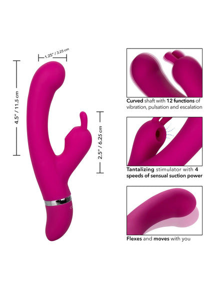 Beste vandaag nog: Foreplay Frenzy Bunny Kisser double action suction by CalExotics - bij Happytoys