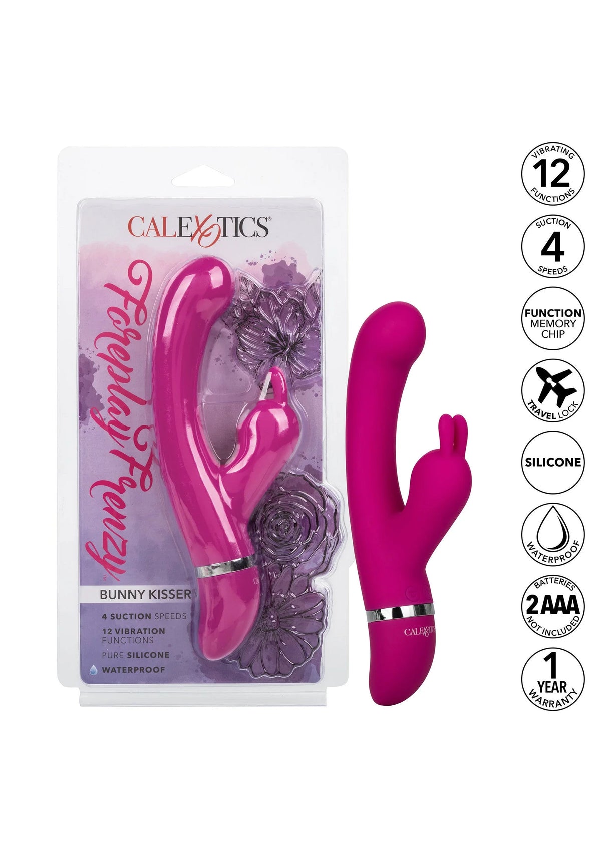 Beste vandaag nog: Foreplay Frenzy Bunny Kisser double action suction by CalExotics - bij Happytoys