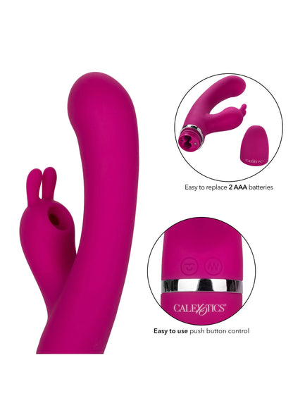 Beste vandaag nog: Foreplay Frenzy Bunny Kisser double action suction by CalExotics - bij Happytoys