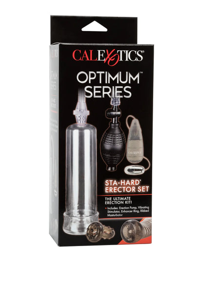 CalExotics Optimum Series sta-harD erector set verpakking met illustraties van set