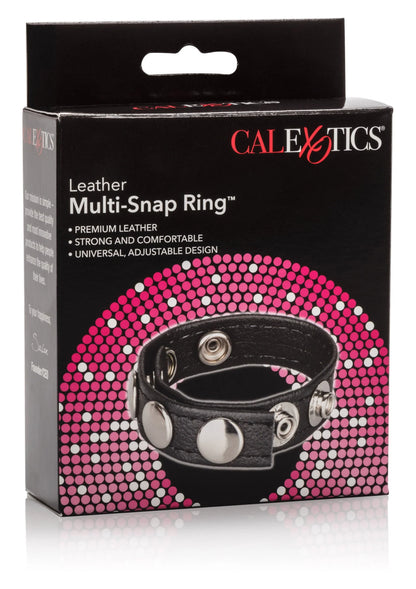 Beste vandaag nog: Leather Multi - Snap Ring by CalExotics - bij Happytoys
