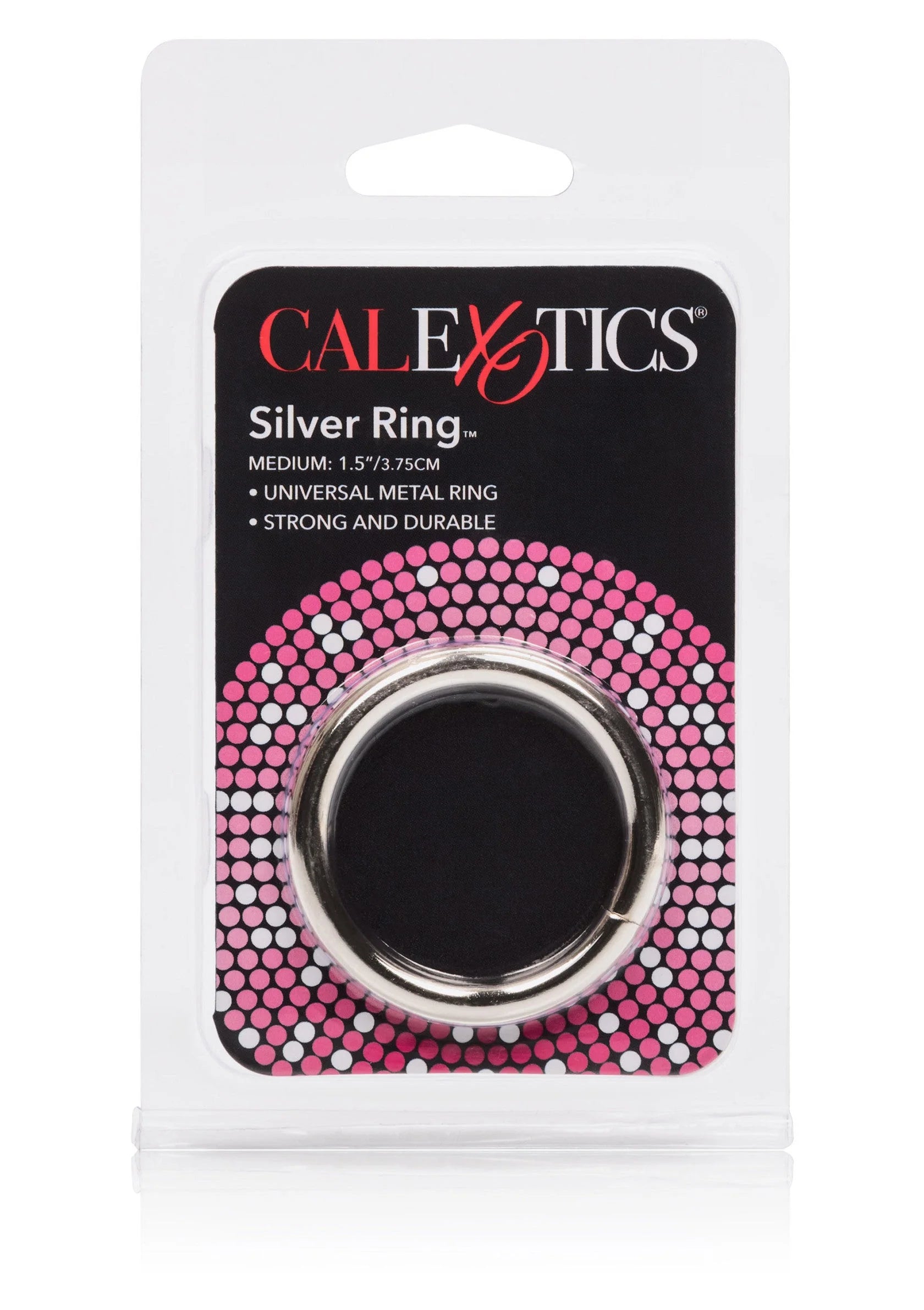CalExotics zilveren ring in blisterverpakking, medium
