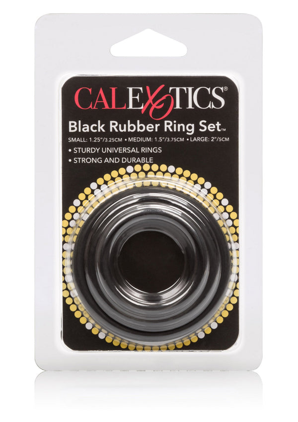 Beste vandaag nog: Rubber Ring 3 Piece Set by CalExotics Rings - bij Happytoys Sexshop: online sex shop for Feeling Happy & Easy 😊