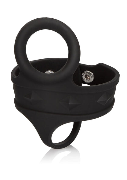 Beste vandaag nog: Silicone Tri - Snap Ball Spreader by CalExotics - bij Happytoys - Default Title - 12718 - BLACK